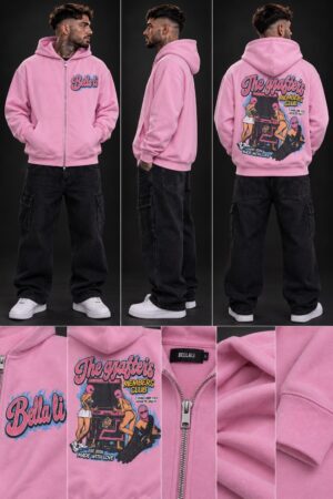 Mineral Wash Full-zip Hoodie