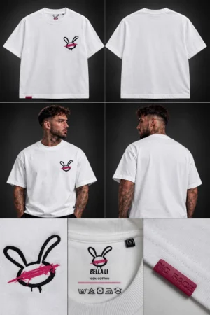 No Face Collection — Premium White Tee